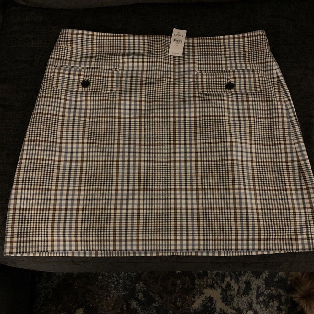 LOFT Woman's Plaid Skirt, NWT, Size 14